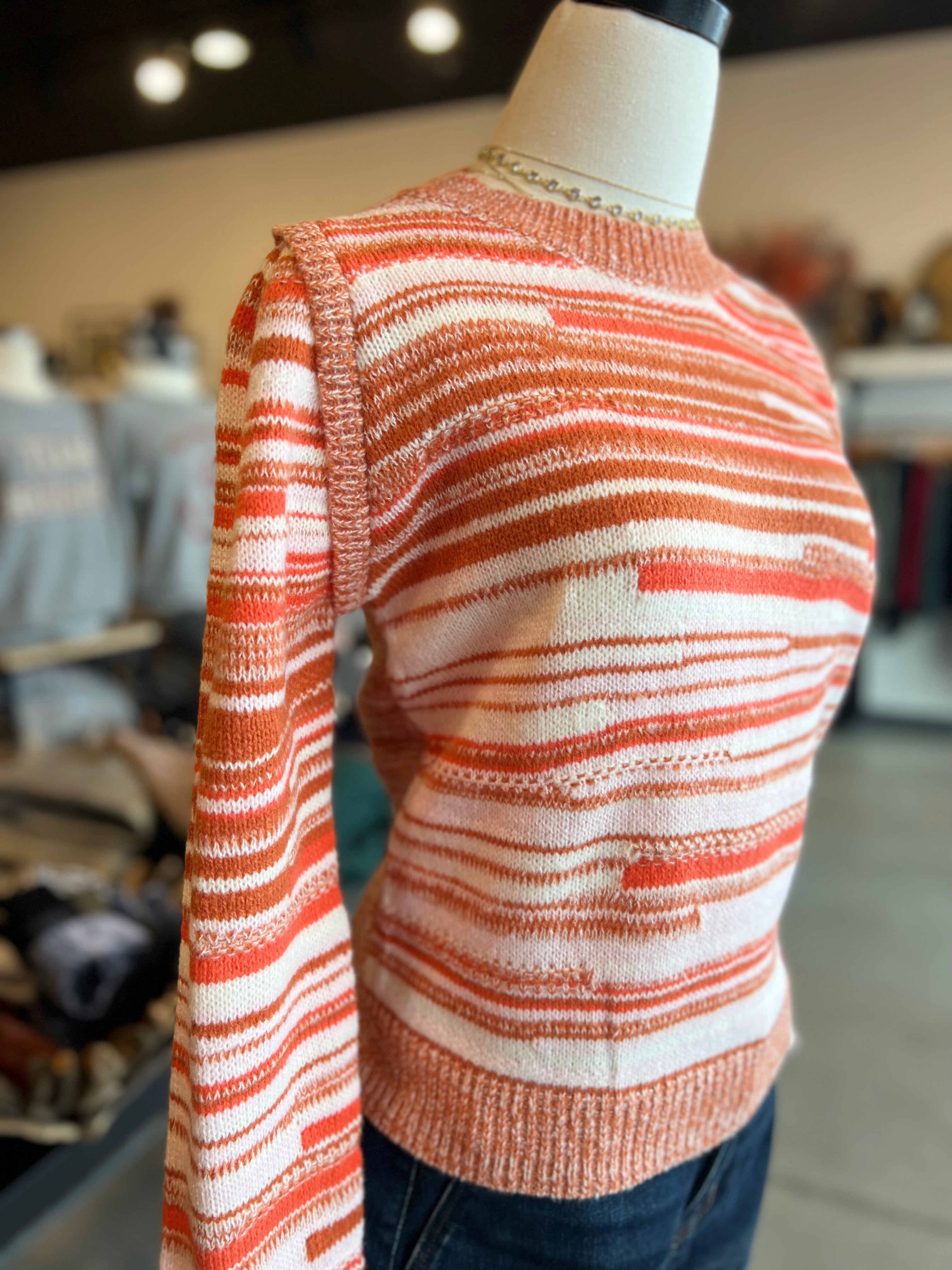 Clay & Ivory Stripe Sweater