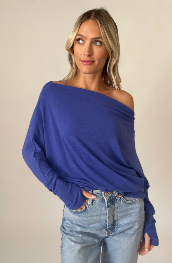 The Anywhere Top in Berry Blue