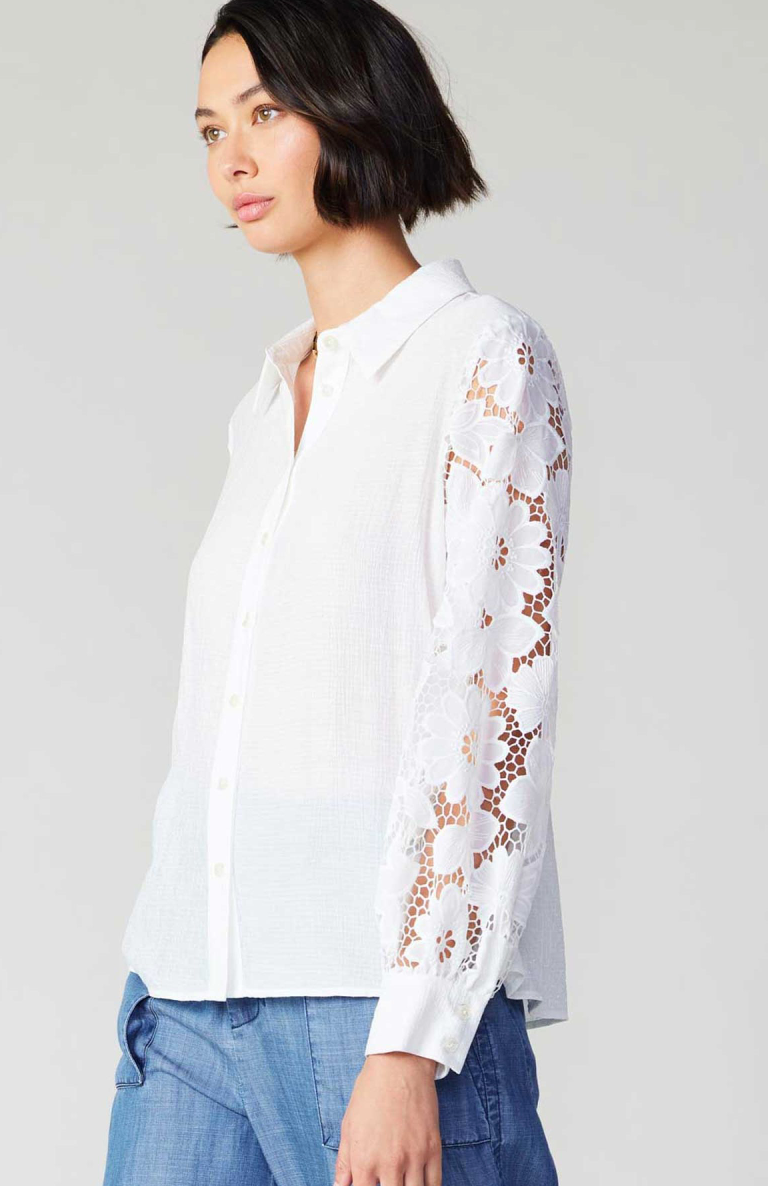 Laced Sleeve Blouse