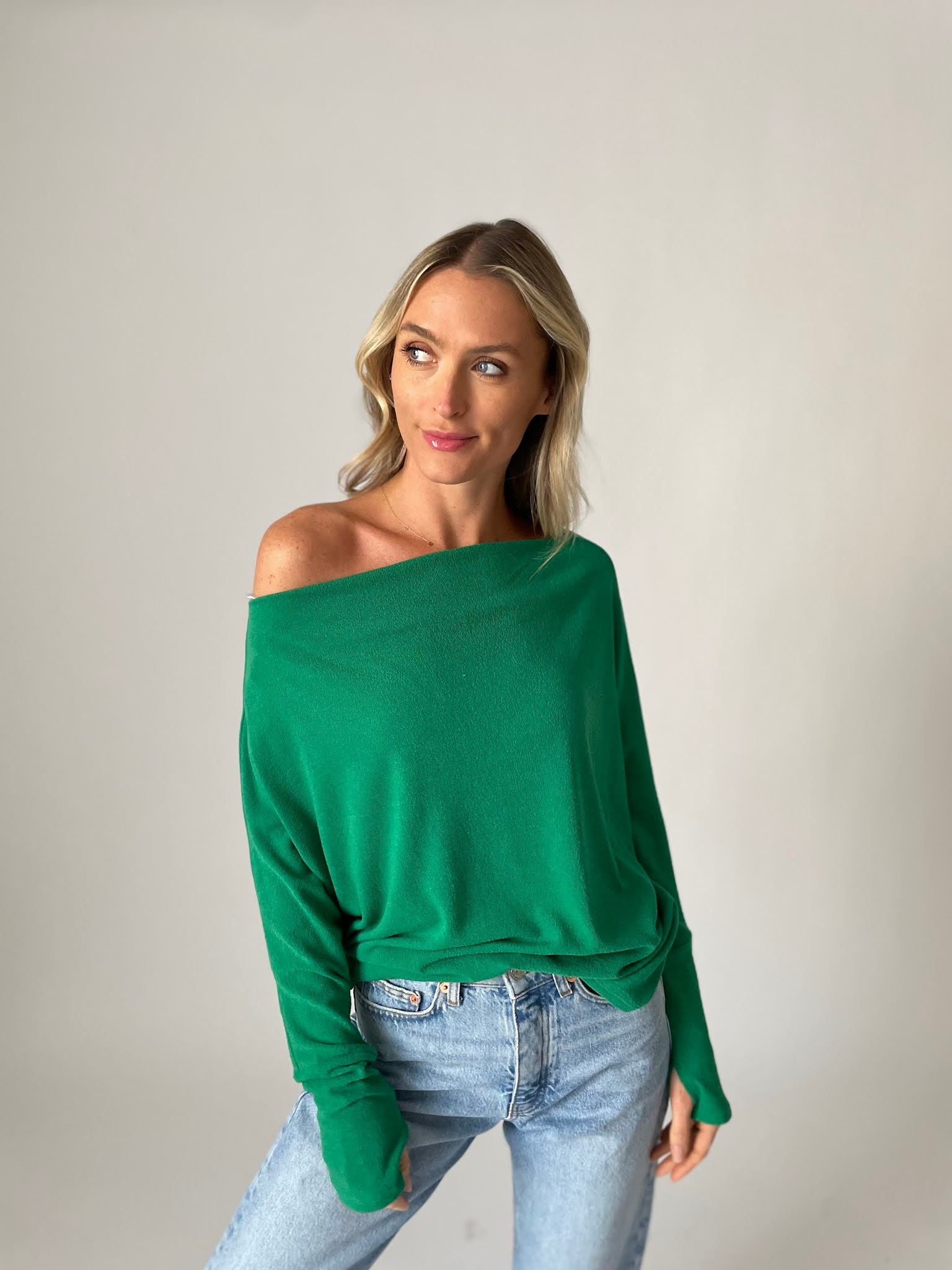 The Anywhere Top in Kelly Green