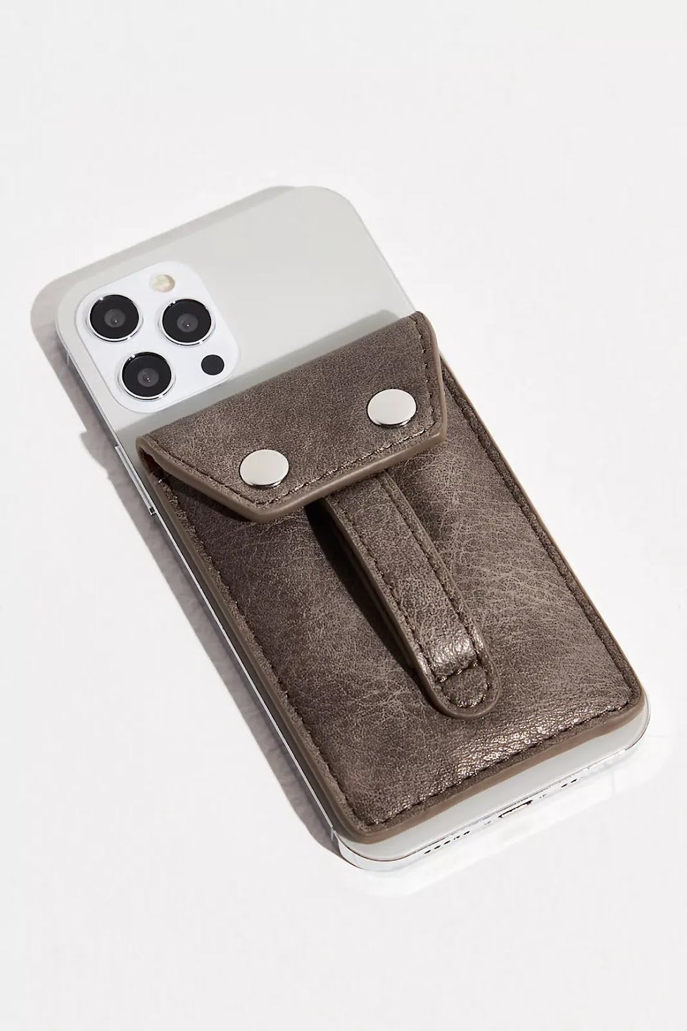 Phone Flipper Wallet in Fossil Grey