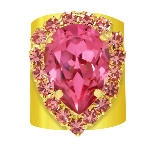 Sydney Pear Ring in Pink